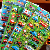 🧒 3D Bubble Vehicle Stickers – Fun, Puffy & Perfect for Boys Who Love Cars! 🚕✈️🎉 - ThiGui